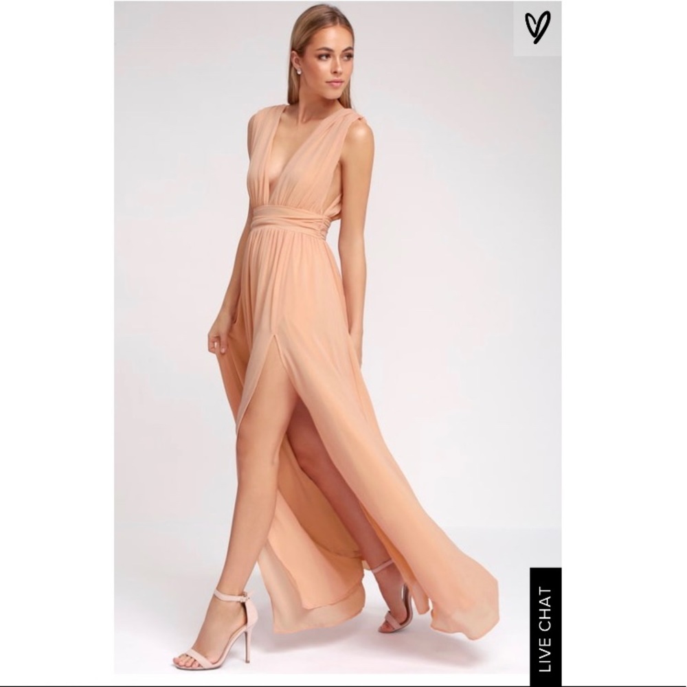 Blush pink prom dress or bridesmaids/wedding dress